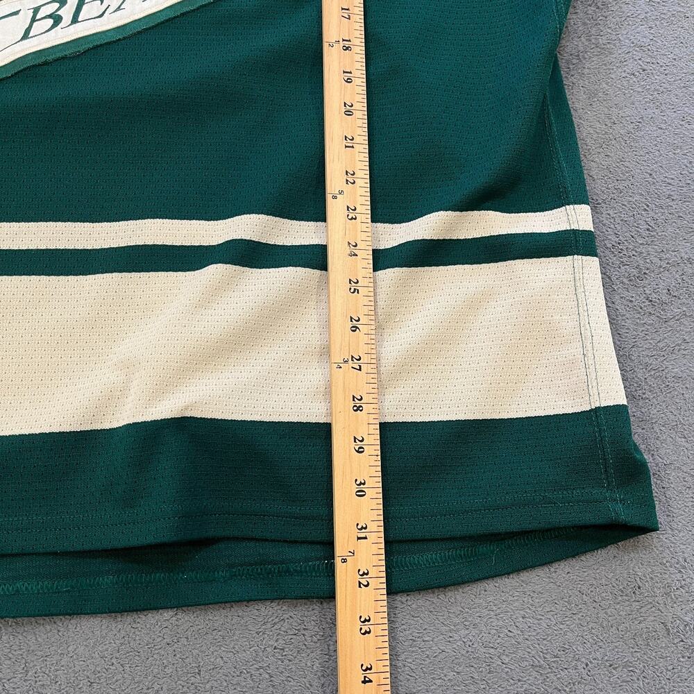 SP Ursuline Bears Green Cream FloKnit Pro 48 Ice Hockey Jersey Men's Size XXL - Picture 4 of 10